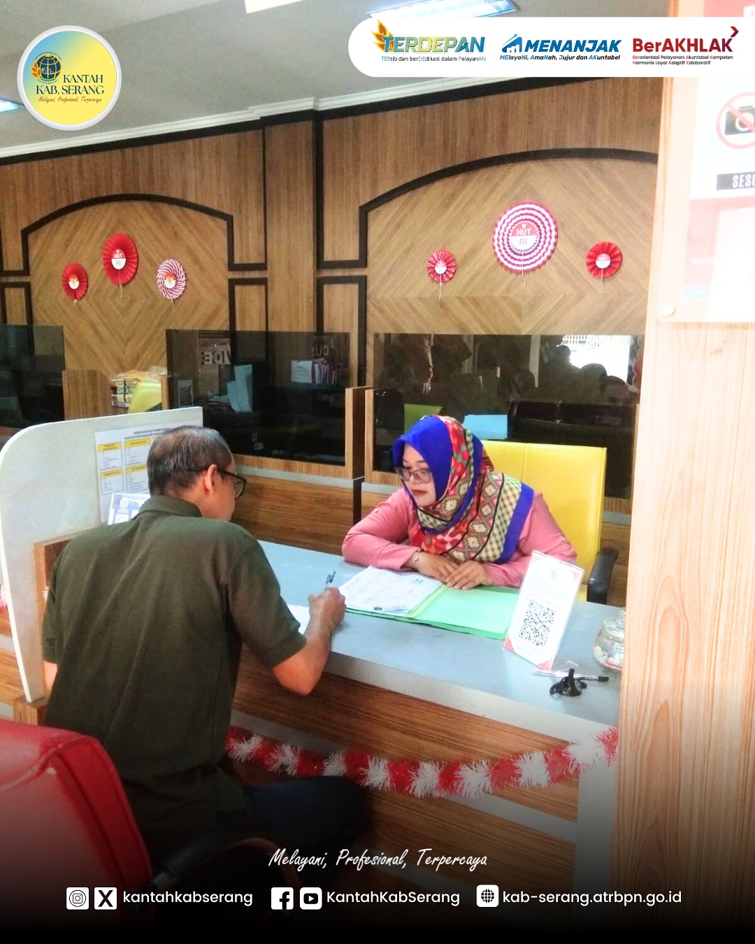 TIAP HARI SABTU KANTOR PERTANAHAN KAB SERANG MEMBUKA LAYANAN PERTANAHAN AKHIR PEKAN 