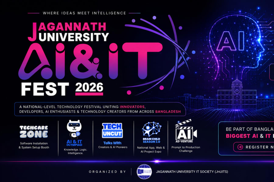JnU AI & IT Fest 2026 official campaign artwork