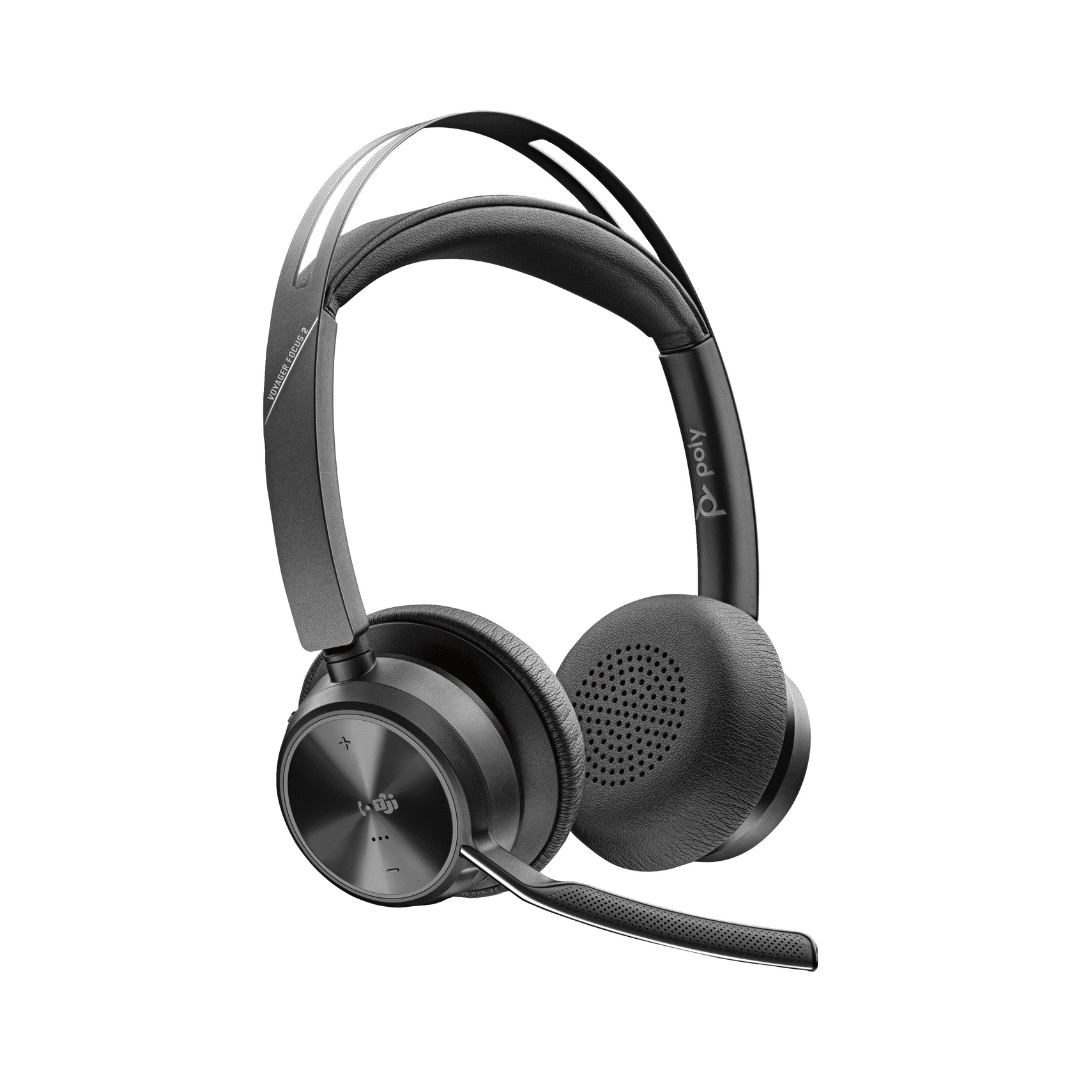 Micro Casque Poly Voyager Focus 2 Usb C C Certifie Microsoft Teams Adaptateur Usb C A Base De Chargement 9T9J6Aa