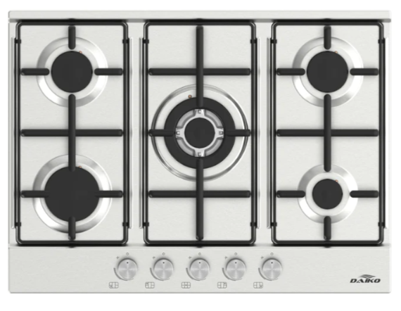 Plaque de Cuisson Daiko à Gaz 70 cm - 5 Brûleurs (PCG5WF-70XED)