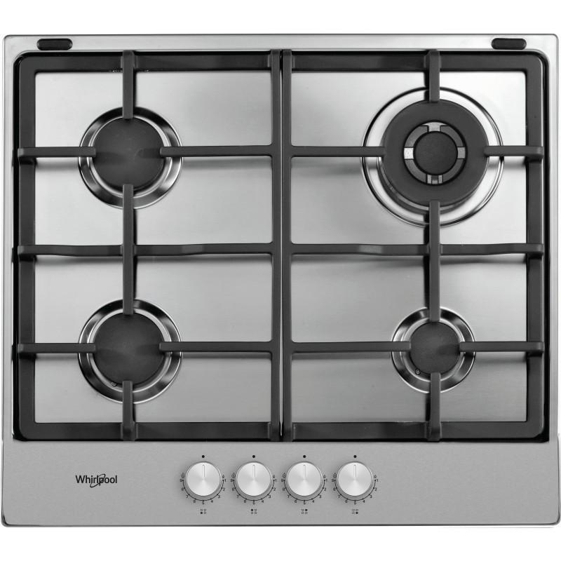 Plaque de Cuisson à Gaz Whirlpool 60 cm Inox (TGML 661 IX)