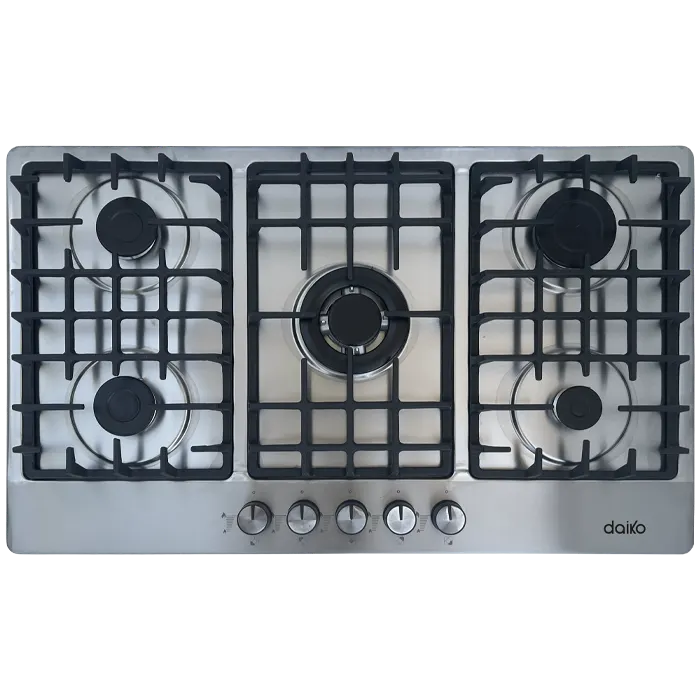 Plaque de Cuisson à Gaz Daiko 90 cm 5 Brûleurs Inox (PCG5W90FCXK)