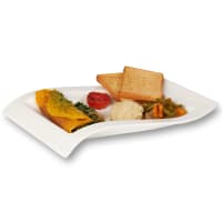 Mushroom N Spinach Vegan Ommmeelete Breakfast Platter