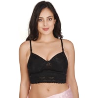 Suductive Lace Padded  Bra | Black