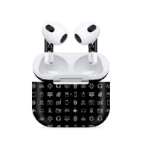 Airpods 4 Tech Icons Black Skin Airpods 4 Tech Icons Black Skin - Default Title