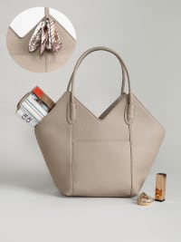 The Pike Tote Bag - Beige-Handbag