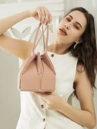 The Origami Bucket Bag - Sand Beige-Handbag