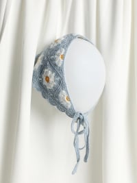 Sunflower Crochet Head Scarf-Head Scarf