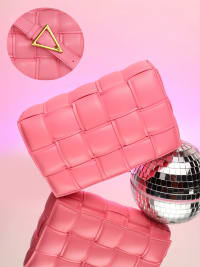 The Puffy Interwine Sling Bag - Rouge Pink-Sling Bag