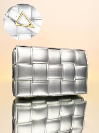The Puffy Interwine Sling Bag - Chalice Silver-Sling Bag