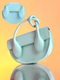 The Hanging Knot Hand Bag - Powder Blue-Sling Bag