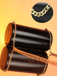 The Columner Clutch Bag - Onyx Black-Clutches