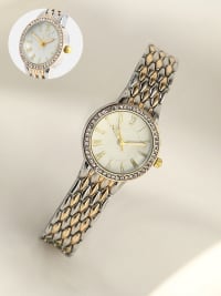 The Roman Venin Round Watch - Ivory White-Watches