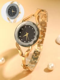 The Celeste Gem Round Watch - California Gold-Watches