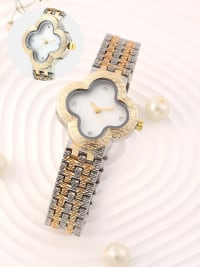 The Dented Clover Watch - Ivory White-Watches