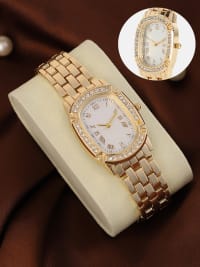 The Roman Torque Oblong Watch-Watches