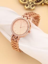 The Scalex Round Watch - Rose Gold-Watches