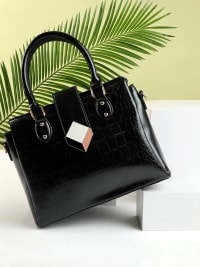 Nadia Black Handbag-Handheld Bag
