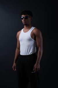 Saber Training Muscle Tank [White]-M
