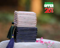 Saree Pleat Maker BUNDLE - MEDIUM 7 pleats + LARGE 7 pleats-Floral / Floral