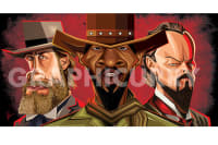 Django Tribute Wall Art-Large Laminate