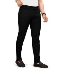 Lycra Blend Designer Formal Trousers For Man