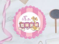 It's a girl photo cake