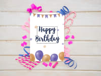 Happy birthday greeting card