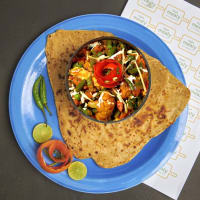 Mix vegetables with tawa parathas