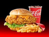 Original chicken burger meal