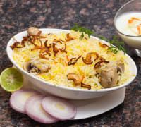 Mushroom biriyani