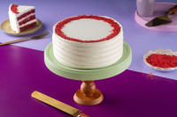 Red velvet eggless cake