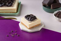 Choco mousse cheesecake slice