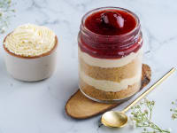 Strawberry cheesecake jar