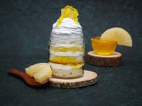Pineapple dessert mini jar cake