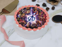 Avengers theme photo cake