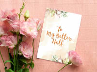 To my better half greeting card