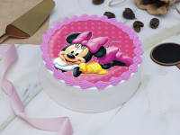 Minnie mouse photo cake