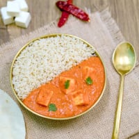 Butter paneer masala ghee rice bowl