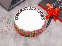 Congratulations vanilla cake