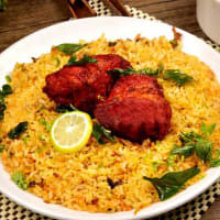 Chicken kebab biriyani