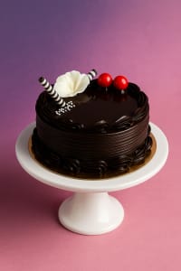 Rich chocolate truffle cake eggless