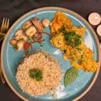 Chicken fricassee with rice