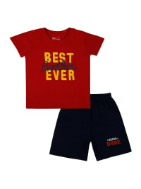 Bodycare Boys Tshirt & Shorts Set - Red & Navy 2-3Y