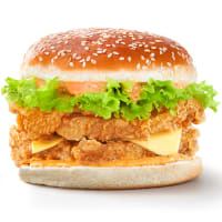 Double-up cajun burger