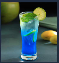 Blue lime soda