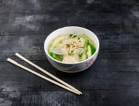 Wonton Noodle Soup With Chicken Dumplings
