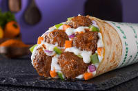 Garlic Cheese Manchurian Wrap