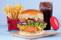 Chimichurri Spicy Paneer Burger Combo