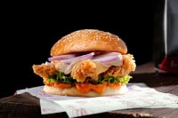 Fried Chicken Strips Burger